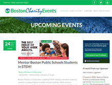 Tablet Screenshot of bostoncharityevents.org